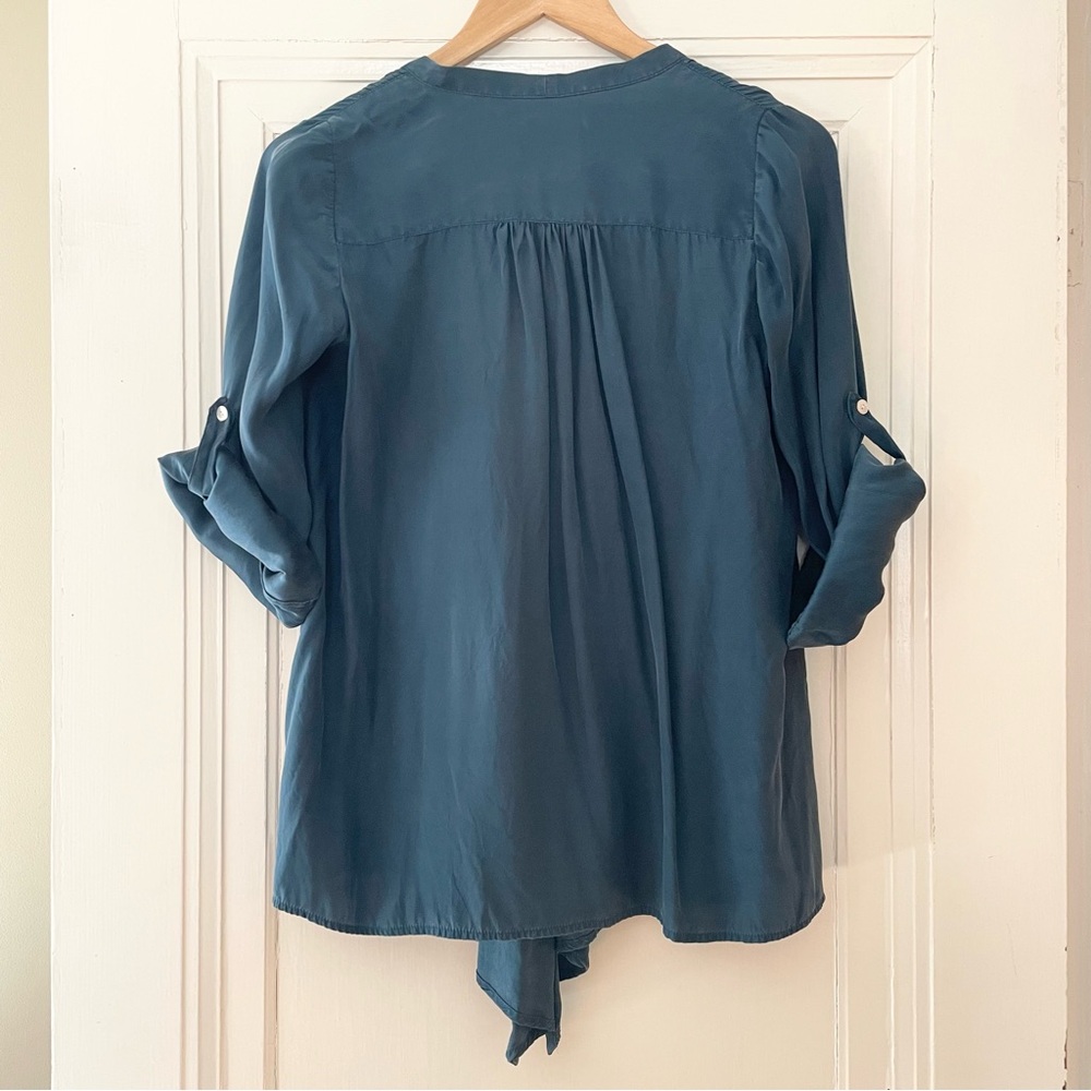 Elizabeth and James Blue Silk Tokyo Top - Picture 11 of 13